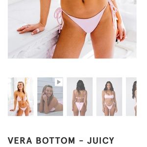 SKATIE Vera Bikini Bottoms Juicy Pink Color NWT